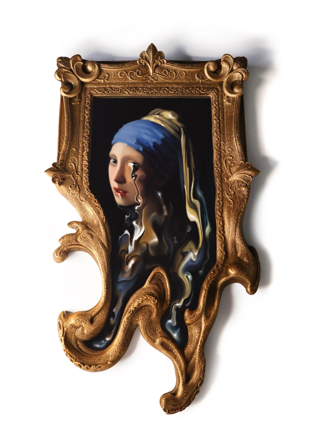 Cadre doré coulant Vermeer
